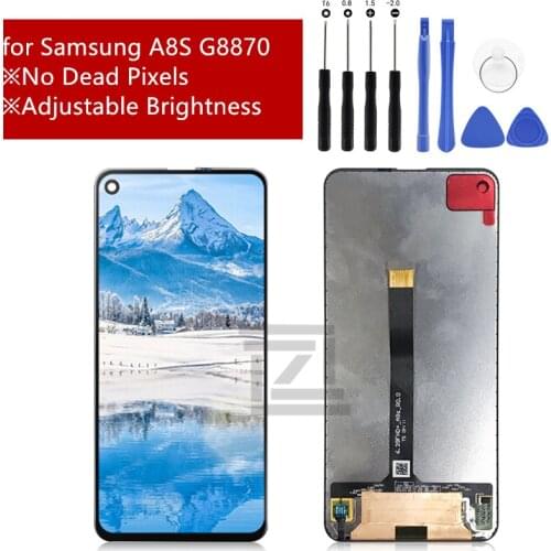 For SAMSUNG Galaxy A8S G8870 SM-G8870 SM-G887FZ G887FZ LCD Display Touch screen Digitizer Assembly SM-G8870 LCD repair parts
