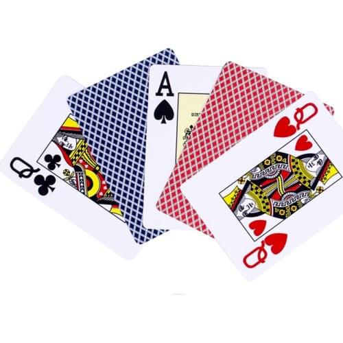 Texas Hold'em 2 PCS/LOT NO.828 Big Words Plastic Foil Playing Cards, Waterproof Golden Packages Poker Cards Club