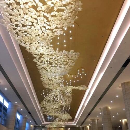 Customized hotel project chandelier star glass glass lamp sales department KTV hall mall corridor clothing store lights