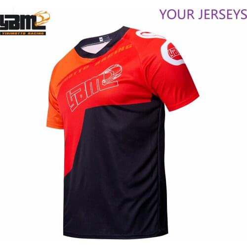 2022 Red Men Riding Cycling Short Sleeve Jerseys MTB Bike Bicycle Maillot Roupa Downhill Summer Clothing H FXR FXR DH