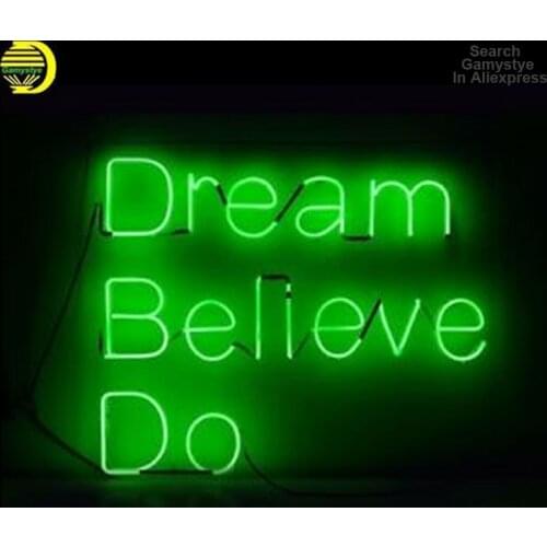 Neon Sign Peace Love Wine Fighting Fist Dream Believe Home Lamps Neon Light Wall Signs Glass Neon Lamp Bar Bedroom Iconic Lights