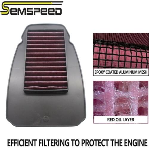 New Style For Yamaha Intake Cleaner SEMSPEED Motorcycle Air Filter Purifier Replacement Part for YZF R15V3 R15 V3 2016-2020 2021