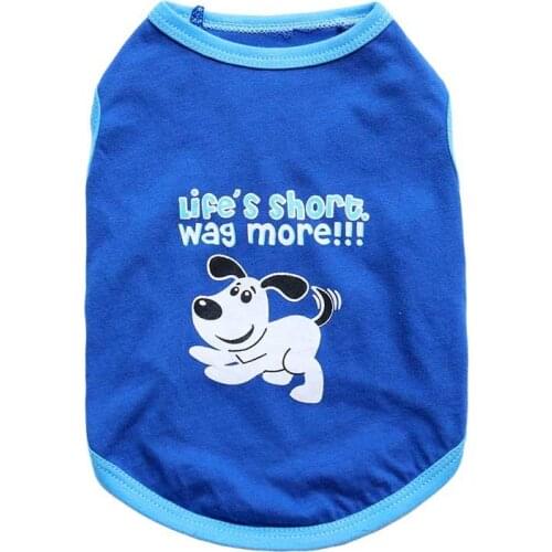 Dog clothing pet supplies small dog "short" spring/summer cotton pet vest puppy clothes