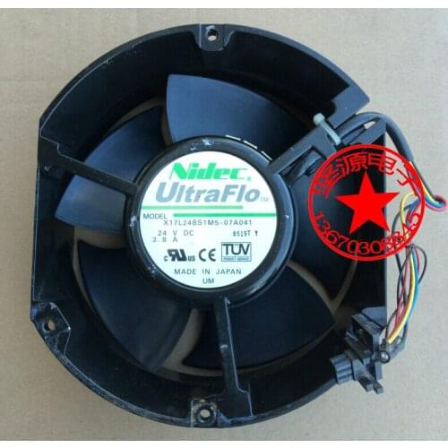 Nidec X17L24BS1M5-07A041 DC 24V 3.8A 172x172x51mm Server Cooling Fan