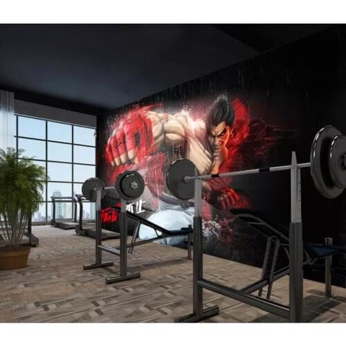 Individuality creativity taekwondo boxing yoga martial arts gym gym background wall decoration wallpaper mural