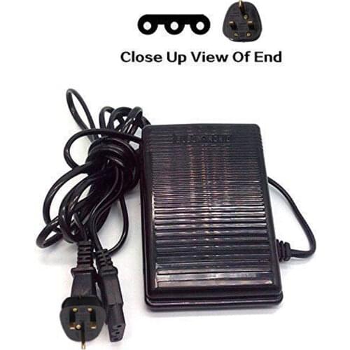 Foot Control Pedal for Janome BABYLOCK ELNA KENMORE VIKING SINGER EURO-PRO 033770217 UK Plug