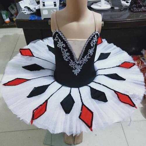 Cat Princess Professional Ballet Dress For Girls Ballet Tutu Child Swan Lake Costume Square Colorful Pancake Tutu Dancewear
