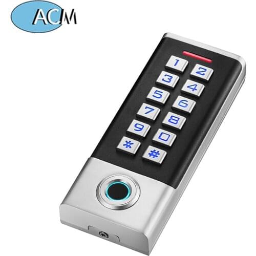 RFID Metal Door Entry Fingerprint Recognition Software Biometric Keyless Door Lock Waterproof Access Controller