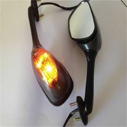 Adjustable Turn Signal Rearview Side Mirror Motorcycle for Suzuki GSXR600 GSXR750 2006-2012 GSXR1000 2005-2010 K5 K6 K7 K8 K9