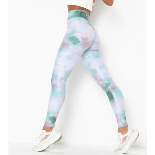 Sexy Women Leggings Push Up Fitness Legging Slim High Waist Leggings Flower Printing Seamless Fitness Legging For Female
