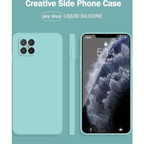 Straight Edge Style Soft Handfeeling Gel Silicone Shockproof Phone Case for Huawei Nova8se Dustproof Back Cover