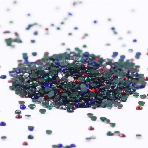 SS6 Glass Strass Crystal DMC Hot Fix Rhinestones Iron On Stones Flatback Clear Hotfix Rhinestones For Wedding Dress Decoration