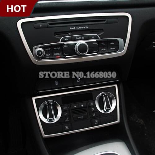Interior Center Console CD Panel Trim Cover 2pcs For Audi Q3 8U 2012-2017 Car accesories interior Car decoration