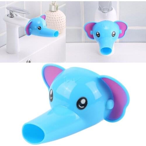 1Pcs Cute Cartoon Animal Elephant Dolphin Shape Kids Children Faucet Water Tap Extender Hand Washing Bathroom Kitchen Tap