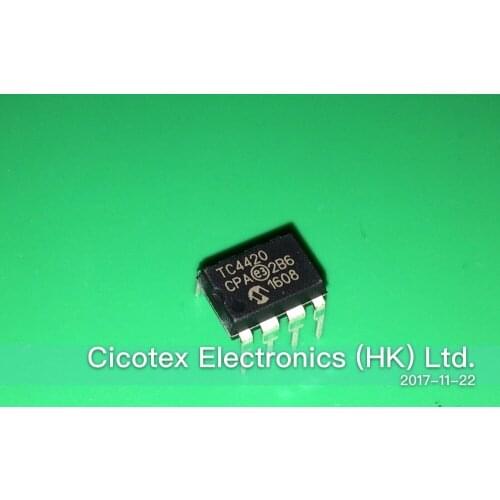 10pcs/lot TC4420CPA DIP8 IC MOSFET DRIVER 6A HS 8DIP TC4420 CPA