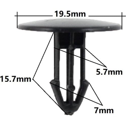 100 Pcs Car Engine Hood Heat Insulation Cover Retainers Rivets Fastener Clips For Honda