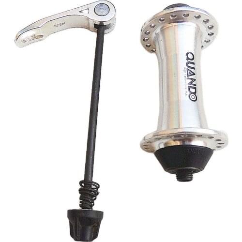 36 hole 100mm aluminum alloy front hub mountain bike V brake hub folding bike silver quick release