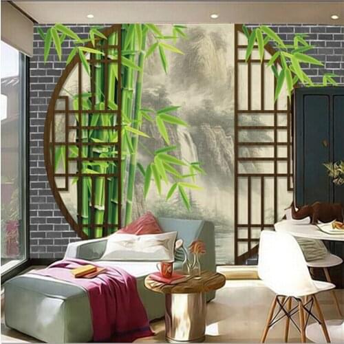 Custom 3D murals,Chinese style landscape,the ink landscape behind the door papel de parede,living room TV wall bedroom wallpaper