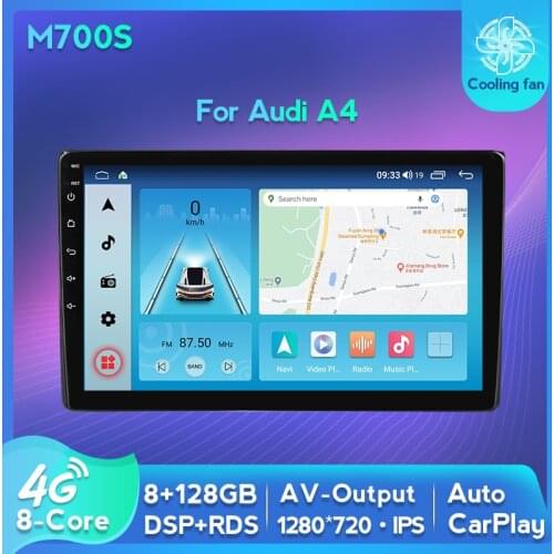 8-core Android 11 IPS Car Radio Touch Screen Video Player For Audi A4 2 3 B6 B7 2000 - 2009 RS4 2005 - 2009 S4 2002 - 2008