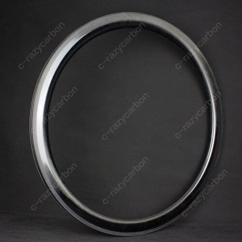 Zero-Coating Toray T700 Carbon UD 38/40/45/50/60/90mm Depth Road Bicycle Rim Free-Coating in 26 Width with Texture Brake Track