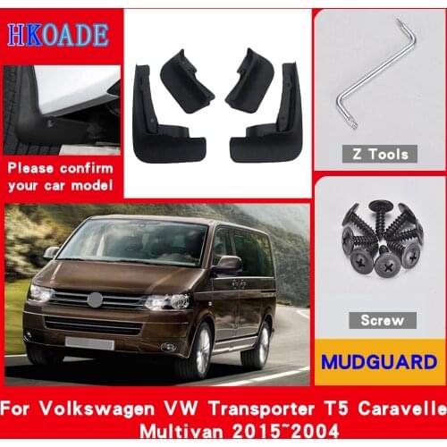 Car Mud Flaps For Volkswagen VW Transporter T5 Caravelle Multivan 2004-2015 Mudguards Splash Guards Fender Mudflaps Car Fender