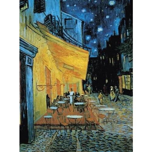 1500 pieces Night open-air cafe The wooden puzzle ersion wood jigsaw puzzle white card adult childrens educational toys