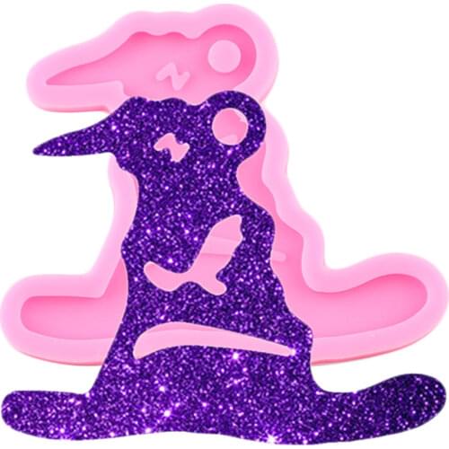 Halloween Magic Witch Hat Keychain Silicone Mold Jewelry Making Epoxy Resin Molds DIY Handmade Charms Moulds