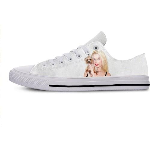 2019 Hot Cool Fashion Pop Funny New Summer High Quality Sneakers Handiness Casual Shoes 3D Printed For Men Women Amber Heard