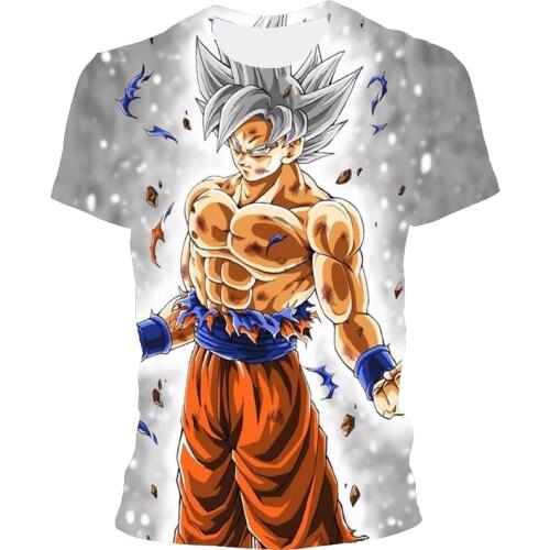 Summer Japanese cartoon 3D T-shirt, mens printed T-shirt, childrens short sleeve T-shirt, street dress, home, 2021