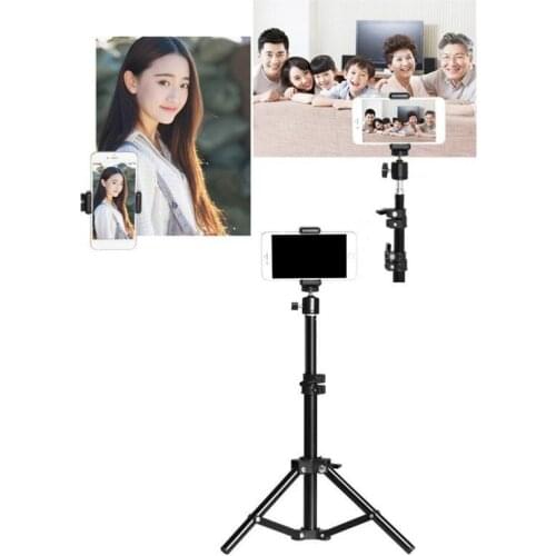 Mini Camera Tripod Mobile Phone Live Support Fill Light Bracket Black Selfie Stick Tripod Ring Light Bracket With Storage Bag