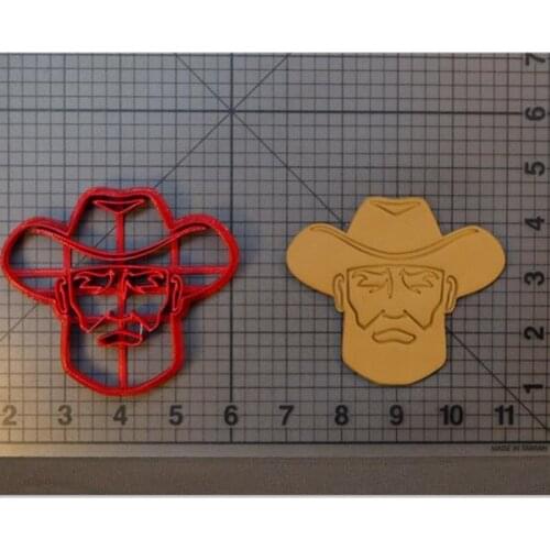 Beard Cowboy Cookie Cutter Baking Supplies Cake Icing Decorative Tools Set 3D Printing Custom
