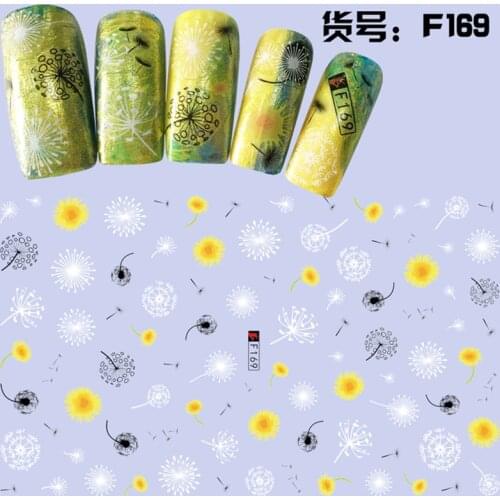 Nails stickers decal decoration Dandelion butterfly nail decoration DIY Creative Designs Watermark Decals Tool