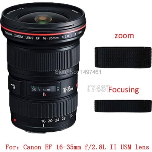 Zoom and Focus grip rubber ring repair parts For Canon EF 16-35mm f/2.8L II USM lens
