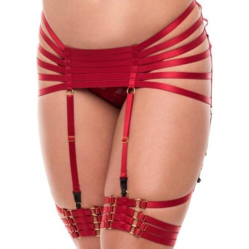 Leg Garter Belt Leg Cage Waist Band Suspender Strap Body Bondage Erotic