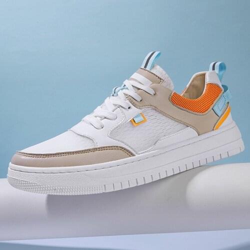 Luxury Microfiber Mesh Men Shoes Breathable Antiskid Lace-up Mens Casual Shoes Outdoor Walking Sport Casual Shoes for Men