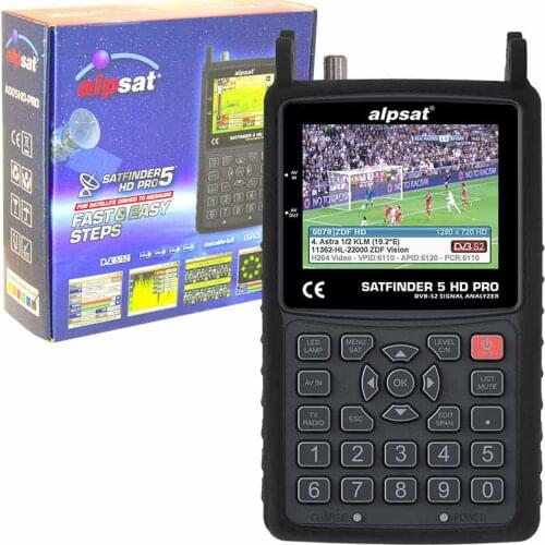 ALPSAT 5 HD PRO VIDEO SATELLITE FINDER * AHD * TVI * CVI TESTING DEVICE * SATFİNDER AS05-HDPRO