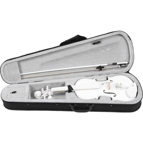 Student Violin 4/4 Full Size Violin Violin Set Child Beginner White Violin