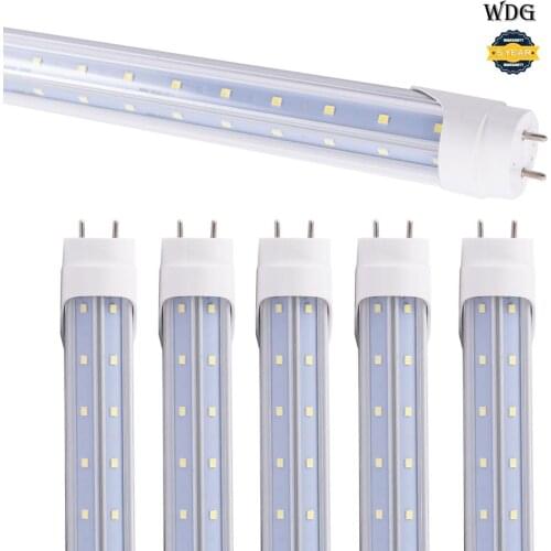 LED T8 V shape Tube bulb 24W-75W 60cm 90cm 120cm 150cm 180cm 240cm ballast bypass fluorescent lighting replacement