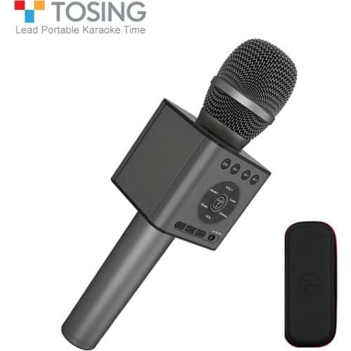 TOSING Q12 Concept Karaoke Wireless Bluetooth Microphone With FM Car KTV Chorus Mode Pairing USB Noise Reduction Accompaniment