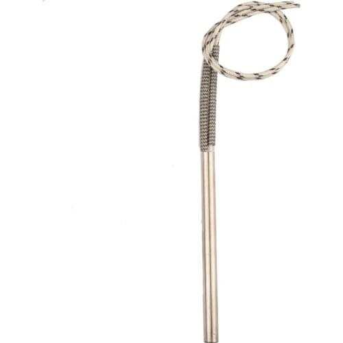 Isuotuo 10 pcs of 8*100mm Cartridge Heater Tubular Element Single Head Heating Tube Mold Machine Part 300W 220V