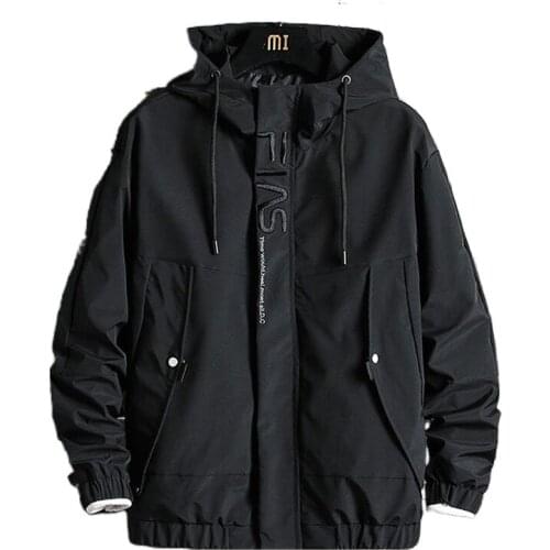 Spring and autumn mens jackets new coats coats hooded trend mens windbreakers