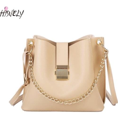 2021 Retro High Capacity Bucket Bags Hasp Shoulder Bags for Women Soft PU Leather Casual Tote Big Bags Handbags and Purse bolsos