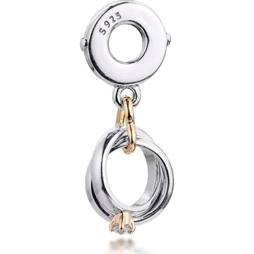2021 People Wedding Rings Dangle Charms Fits Snake Chain Bracelets Sterling Silver Beads For Jewelry Making Charms 925 Silver