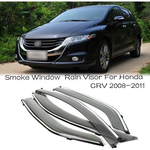 4pcs Blade Side Windows Deflectors Door Sun Visor Shield For Honda Odyssey 2009-2012