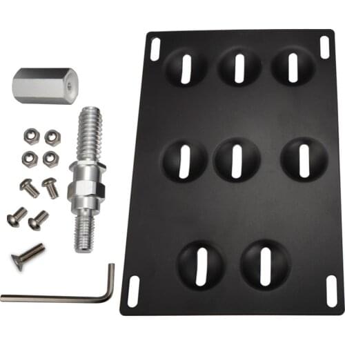 Runmade Front Bumper Tow Hook Adapater License Plate Mounting Bracket Holder for Mini Cooper S R50 R56 R57 R60 R61 F54