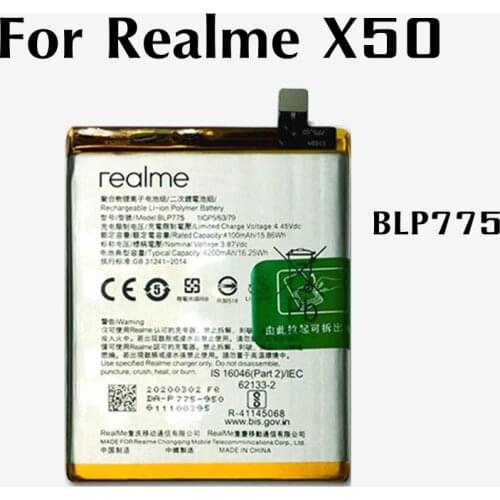 BLP775 For OPPO Realme X50 4200mAh lithium battery li-ion polymer battery High capacit Mobile Accessories replacement