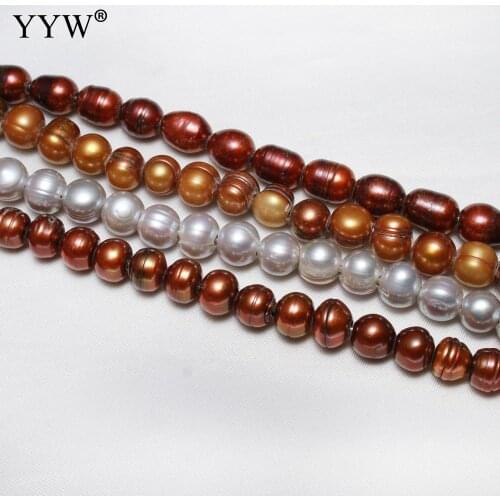 10-11mm Big Hole 2.5mm Pearls Bead Cultured Potato Freshwater Pearl Beads Jewelry Making Pearl For Necklace Bracelet Pearls