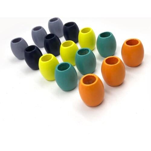 30pcs Big Hole Brown Color Wooden Beads Eco-Friendly wood Round Coffee Loose beads 25x21mm for Jewelry makeing bracelet DIY