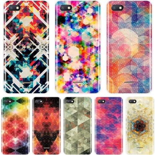 Phone Case For Pocophone F1 Xiaomi Redmi Note 4 4X 5 5A 6 Pro Prime Geometric Soft Silicone Back Cover For Redmi S2 6A 5 Plus 4A