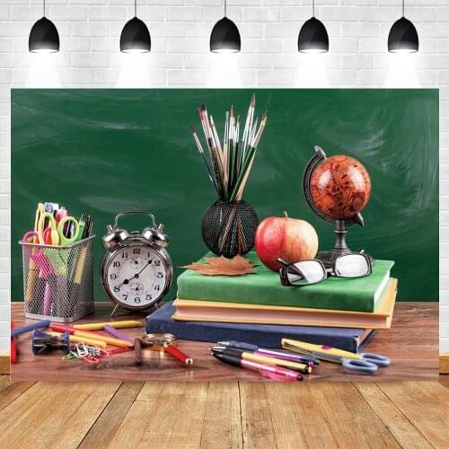 Children Baby Welcome Back To School Backdrop Background Blackboard Photography Photographic Vinyl Photophone Photozone Props